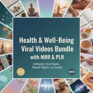Health & Well-Being Viral Videos Bundle with MRR & PLR — Faceless Marketing Reels for Instagram, TikTok & YouTube