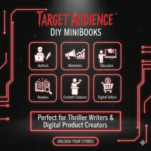 Psychological Thriller DIY MiniBooks — Digital PDF Printouts