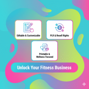 Fitness Checklist Printable with PLR & Resell Rights — Boost Health & Resell for Profit