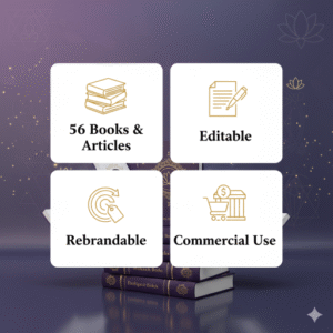 56 Spirituality PLR eBooks & Articles Bundle — Editable Digital Content with Resell & Commercial Rights