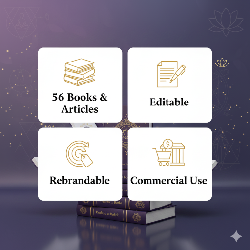 56 Spirituality PLR eBooks & Articles Bundle — Editable Digital Content with Resell & Commercial Rights - Image 2