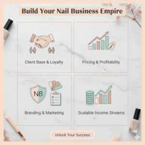 Nail Business PLR eBook — Canva DFY Guide to Build a Profitable Nail Business