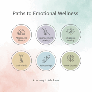 Mental Health Workbook 6-in-1 — Attachment Theory, Abandonment Anxiety, and Emotional Healing