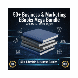 50+ Business & Marketing eBooks Mega Bundle with Master Resell Rights — Editable Digital Business Guides