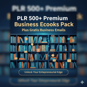 PLR 500+ Premium Business eBooks Pack + Gratis Business Emails — Editable Digital Content Bundle
