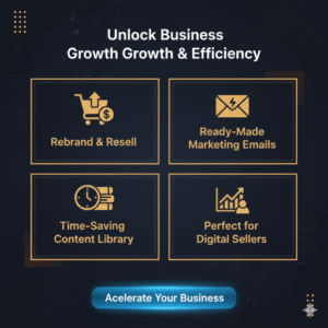 PLR 500+ Premium Business eBooks Pack + Gratis Business Emails — Editable Digital Content Bundle