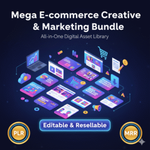 Mega E-commerce Creative & Marketing Bundle — Graphic Design, Video Editing & Digital Assets Library