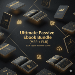 Ultimate Passive Income eBook Bundle (MRR + PLR) — 200+ Digital Business & Money-Making Guides
