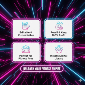 1100+ Fitness & Gym PLR/MRR Digital Bundle — Editable Workout Guides, Nutrition, and Training Assets