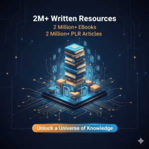 2 Million+ eBooks & 2 Million+ PLR Articles Mega Bundle — Reseller Rights Content Library