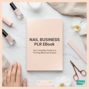 Nail Business PLR eBook — Canva DFY Guide to Build a Profitable Nail Business