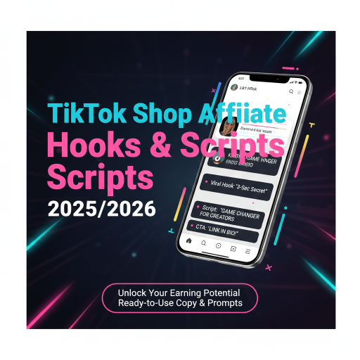 TikTok Shop Affiliate Hooks & Scripts — Monetize TikTok with MRR & PLR 2025